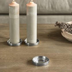 Kaarsenplateau RM Candle, Zilver