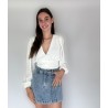 Witte blouse v-hals