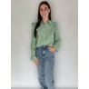 Groene ruffle blouse