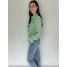 Groene ruffle blouse