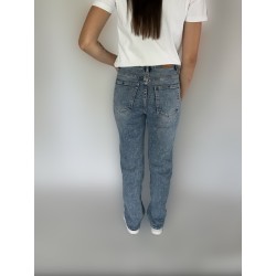 Straight leg jeans blauw