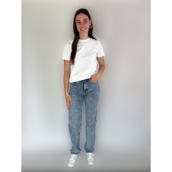 Straight leg jeans blauw