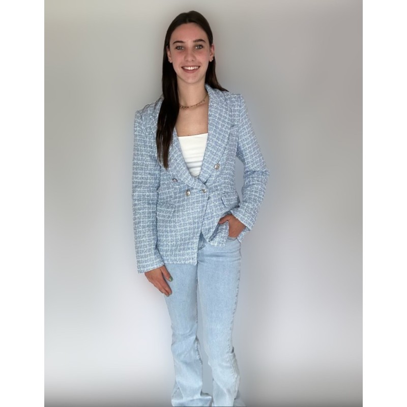 Blazer blauw luxe