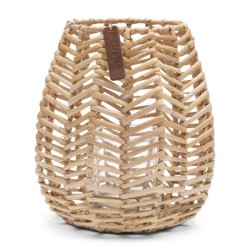 Kaarsenhouder Rustic Rattan Hexagon