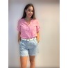 Linnen blouse roze