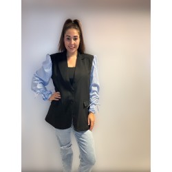 Blouse Blazer blauw