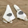 RM Dusty Pine Cone Napkin 2 pieces