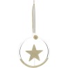 Golden Star Circle Ornament