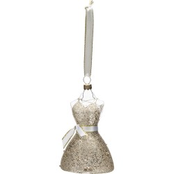 Sparkling Dress Ornament - goud