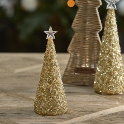 Sparkling Star, LED kerstboom S - goud