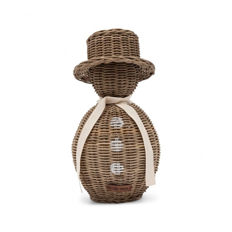 Rattan Decoratie Snowman L