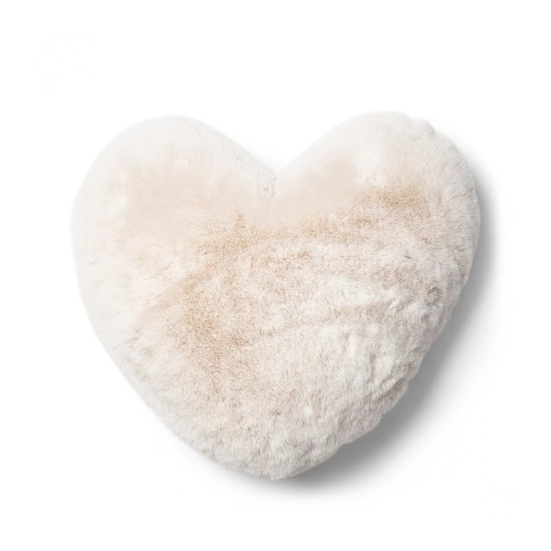 Faux Fur Kussen Heather Heart