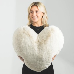 Faux Fur Kussen Heather Heart