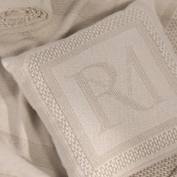 Kussenhoes Monogram, Jacquard, 50x50